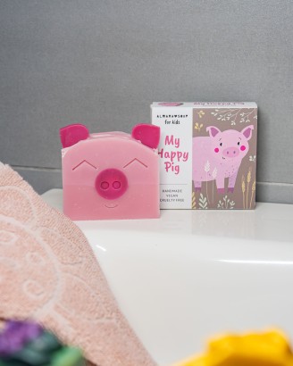 My Happy Pig (Box Edition) - Sapone Artigianale per Bambini al Profumo di Pera