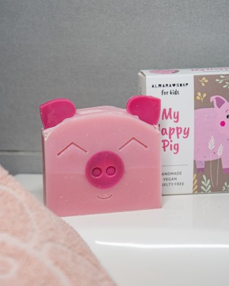 My Happy Pig (Box Edition) - Sapone Artigianale per Bambini al Profumo di Pera